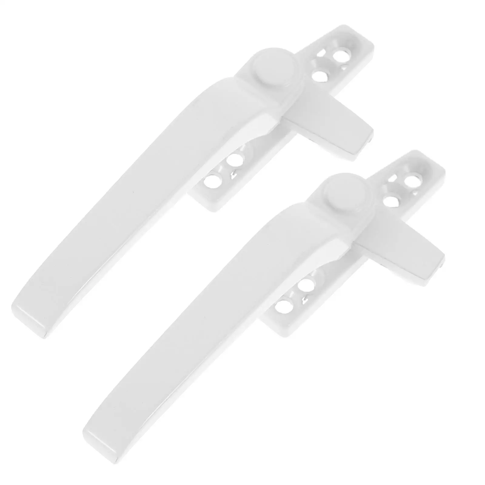 

2Pcs Window Handles Aluminum Alloy Thickened Crank Casement Pulls Replacement Hardware White Color Modern Design AntiRust