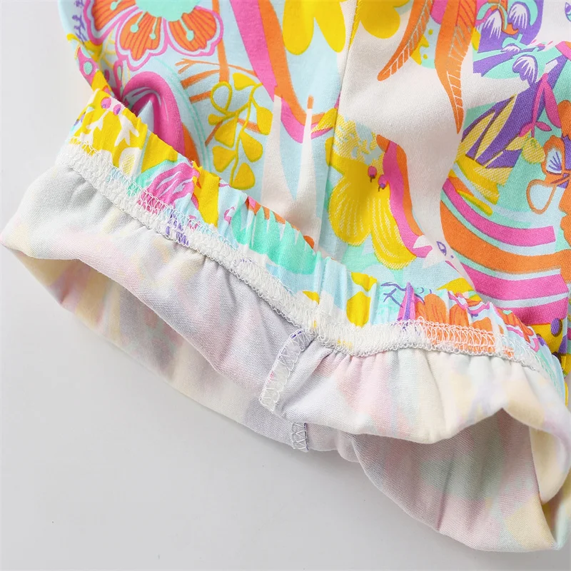 Jumping Meters 2-7T Girls Clothing Sets Kids Suits 2 Pcs Tops + Leggings Baby Clothes Summer Short Sleeve Kids Wear Outfits