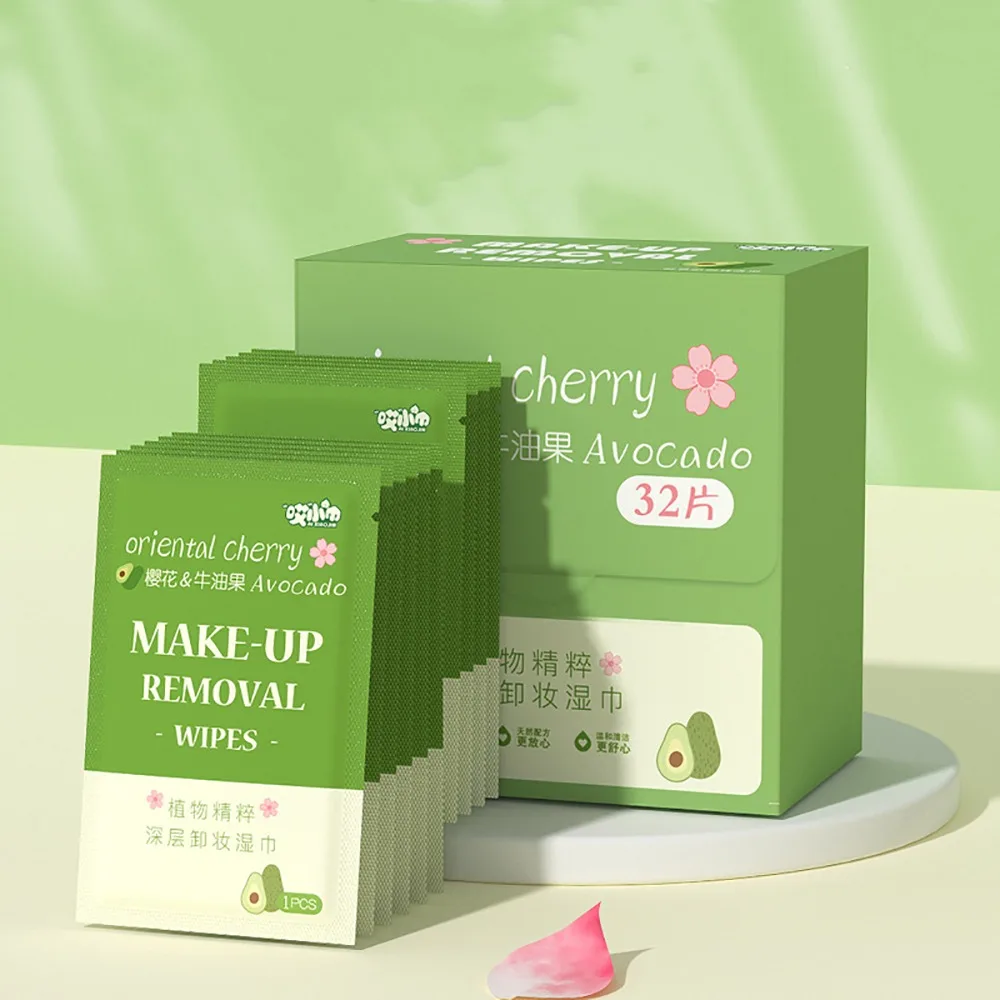 30/32PCS Soft Makeup Removal Wipes Face Cleaner Microfiber Disposable Cotton Wipes Makeup Accessories Tool Makeup Remover Towel
