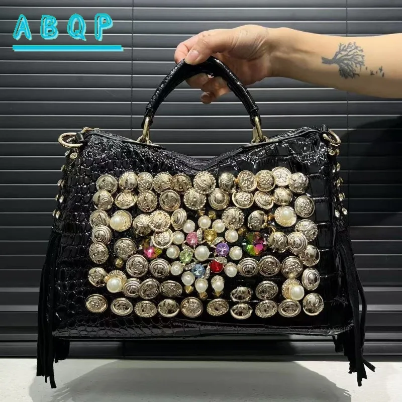 

Women's Shoulder Bag Luxury Brand Diamond-encrusted Women's Shoulder Crossbody Bag Large Capacity Evening Shiny Women's Bag