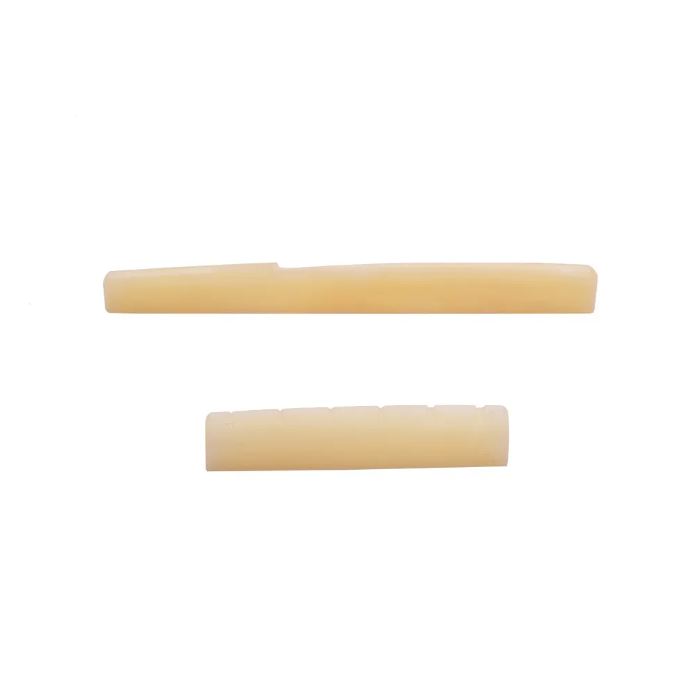 ​Unbleached/White Guitar Saddle and Nut​ Bone​ ​Bridge Saddle Folk guitar Saddle​ ​43mm/72mm Resonant Tone