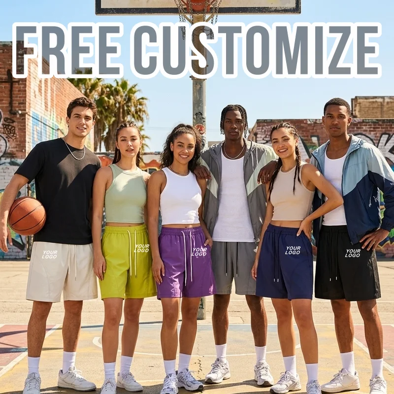 

Custom Free shorts Print Logo Running Pants oversize Training Exercise Gym Lightweight Quick Dry Men Women Sportswear Jogging