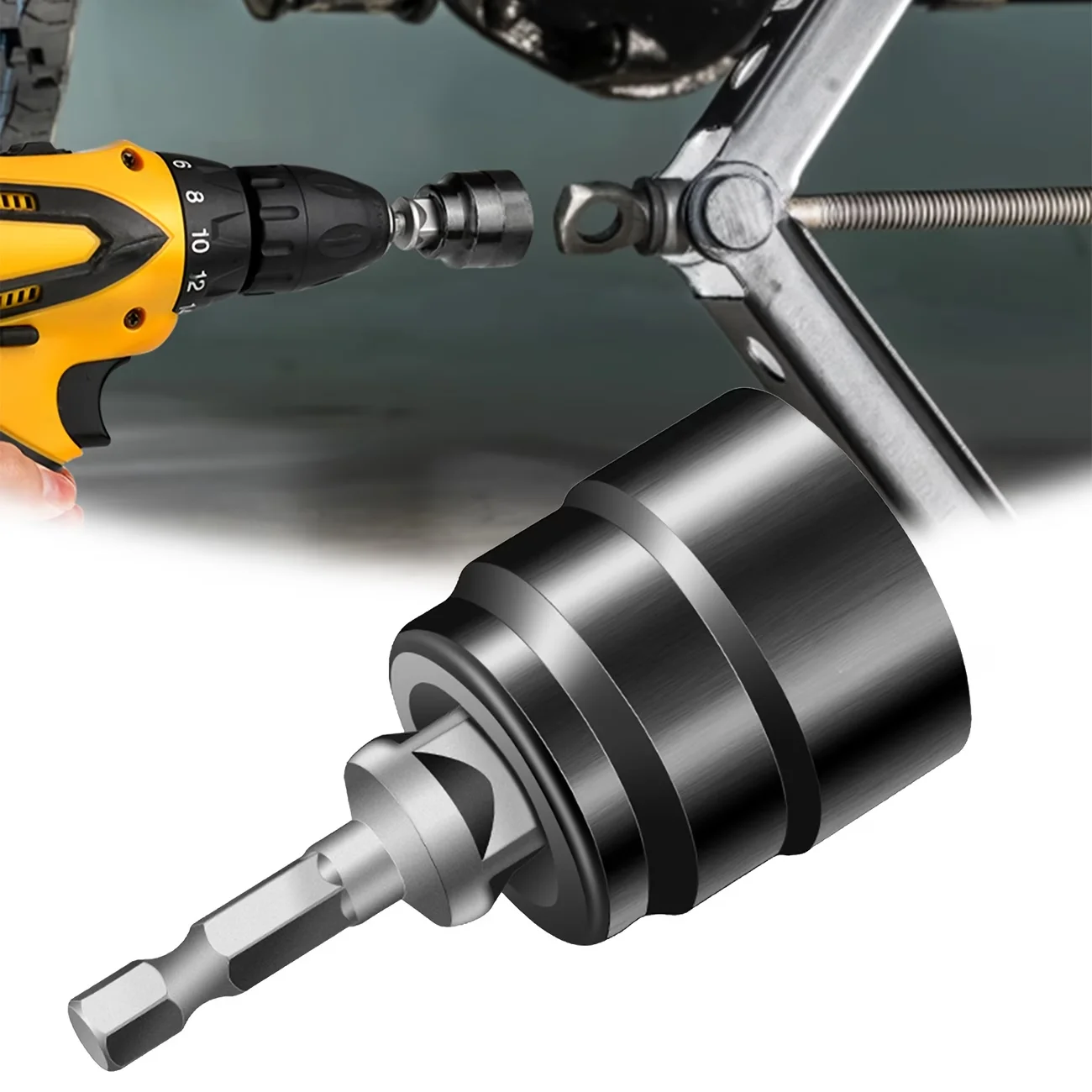 

Scissor Jack Adapter Socket Universal Chrome Vanadium Steel Electric Impact Drill Ratchet Wrench Car Jack Lifting Tool Accessory