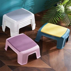 Petit tabouret bas en plastique pour ménage, chaise pour enfants et adultes, tabouret à main UNIS issant pour salle de bain et toilette, salon