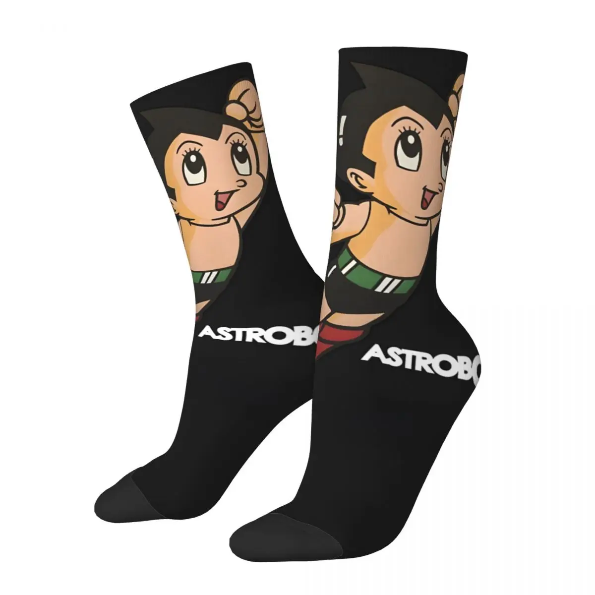 Vintage Vintage Astroboy Anime Men's compression Socks Unisex Street Style Seamless Printed Novelty Crew Sock