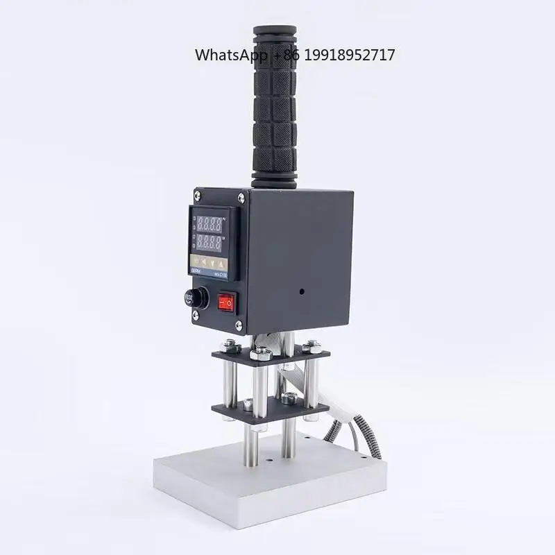 500W Handheld Copper Mold Hot Stamping Machine for Embossing Logo Cake Leather Embossing Wood Stamp Tool for Logo/Label Imprint