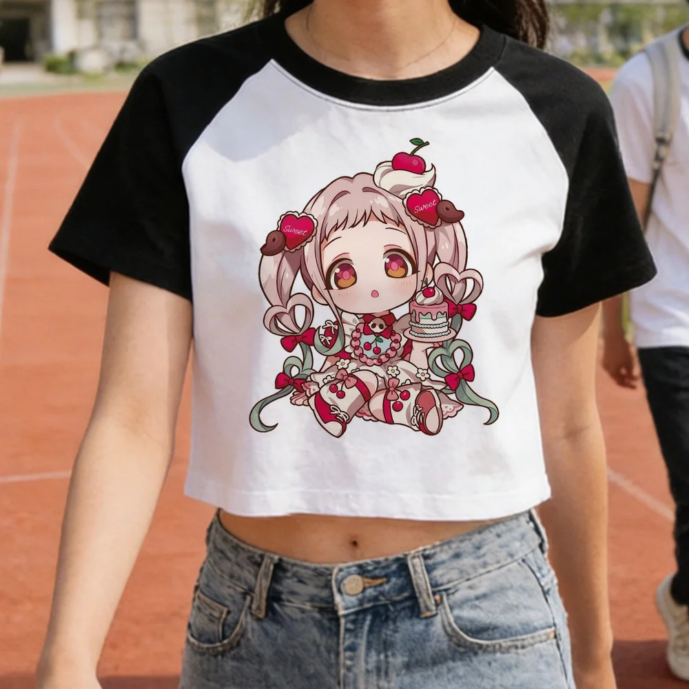 Toilet Bound Hanako Kun crop top ladies alternative  gothic baddie anime tshirt cutecore vintage japan baddie korean fashion