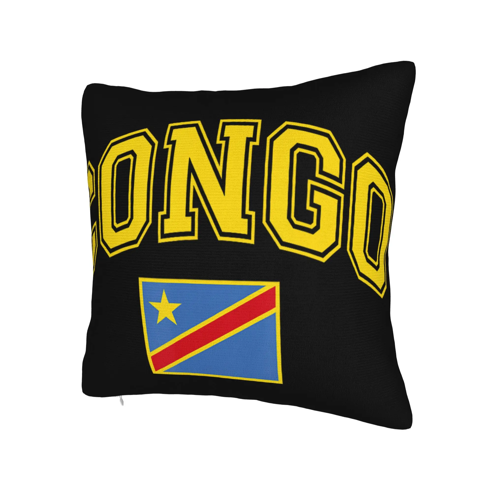 Decorative Pillowcases Republic Of Congo Congolese Flag Stuff Home  Pillow Case Cover Zipper Multiple Sizes