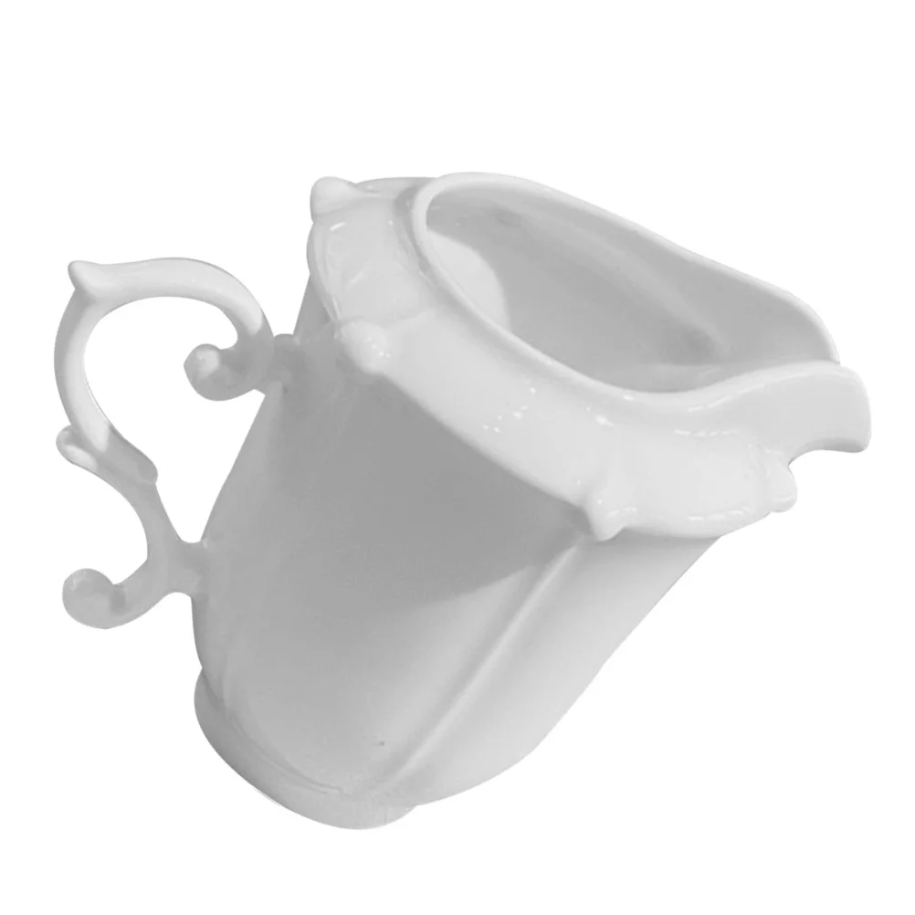 

Small Ceramic Creamer Pitcher Milk Jug for Dining Serving Maple Syrup Coffee Creamer Dispenser Multifunction