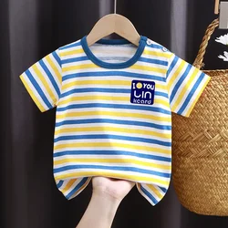 Baby Summer T-shirts Kids Toddler Children's Clothing Cartoon Print Cotton Tee Tops Boys and Girls Clothes