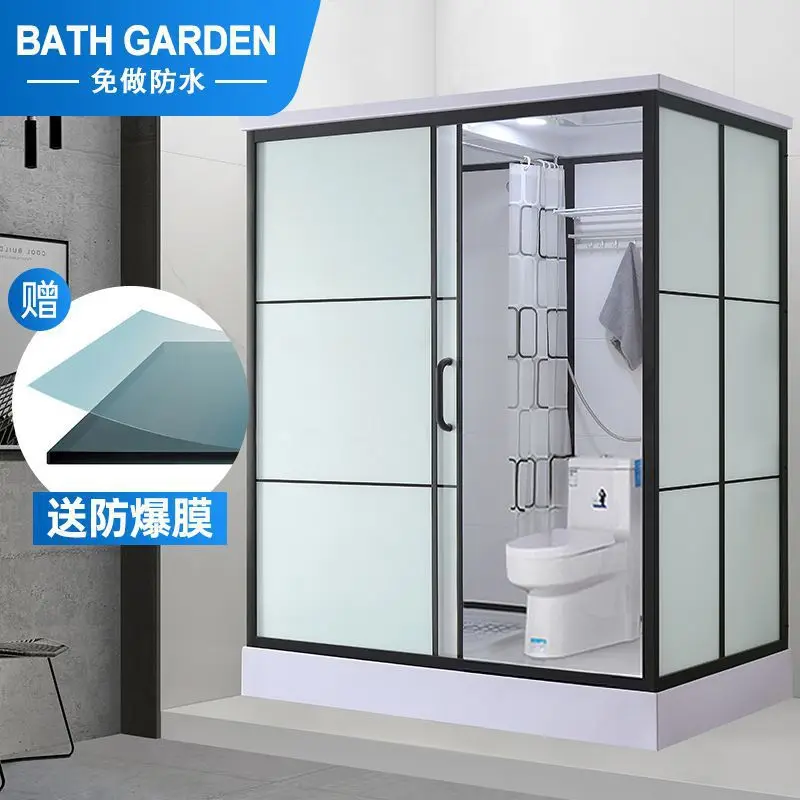 Shower room Integrated bathroom Household dry and wet separation simple bath room