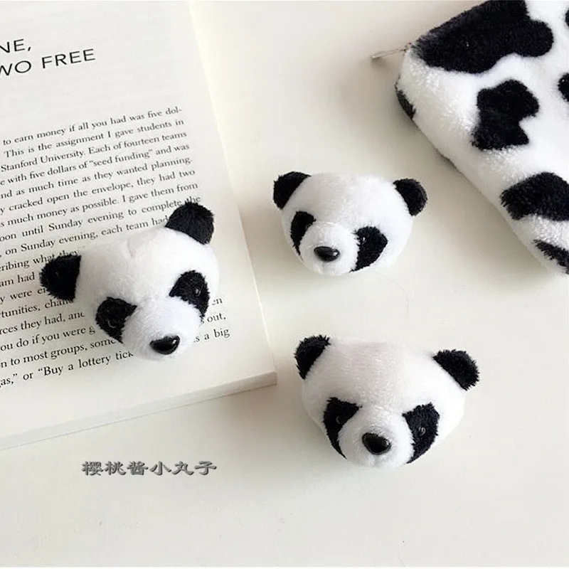 100pcs Panda Head Brooch Cute Cartoon Pin