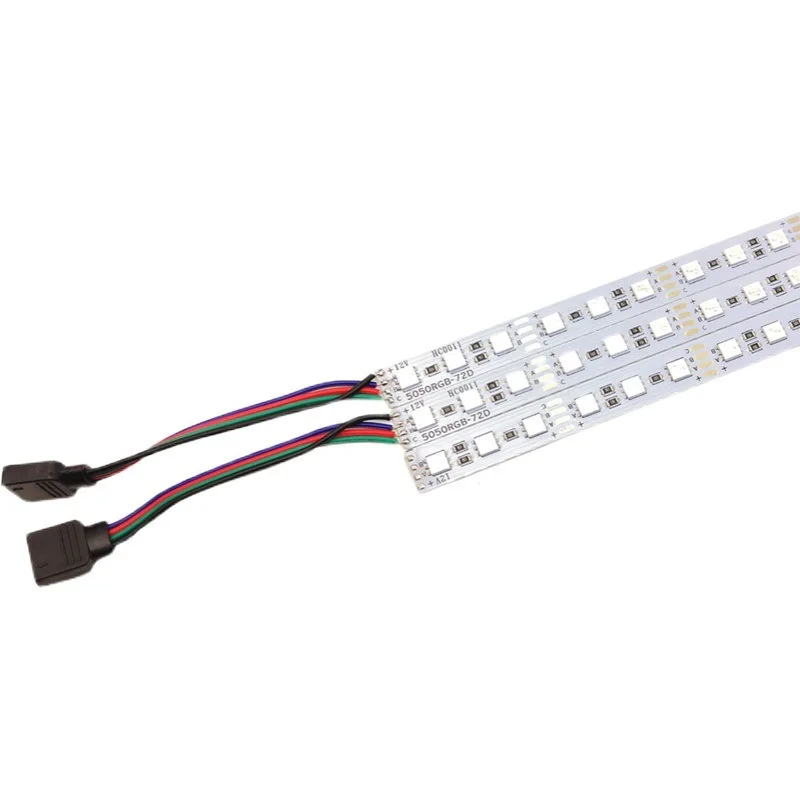 10 szt. Sztywna listwa LED 20cm 30cm 50cm 5050 sztywny listwa pasek RGB ciepły biały naturalna biel 3000k 4000k 6000k czerwony zielony niebieski 72