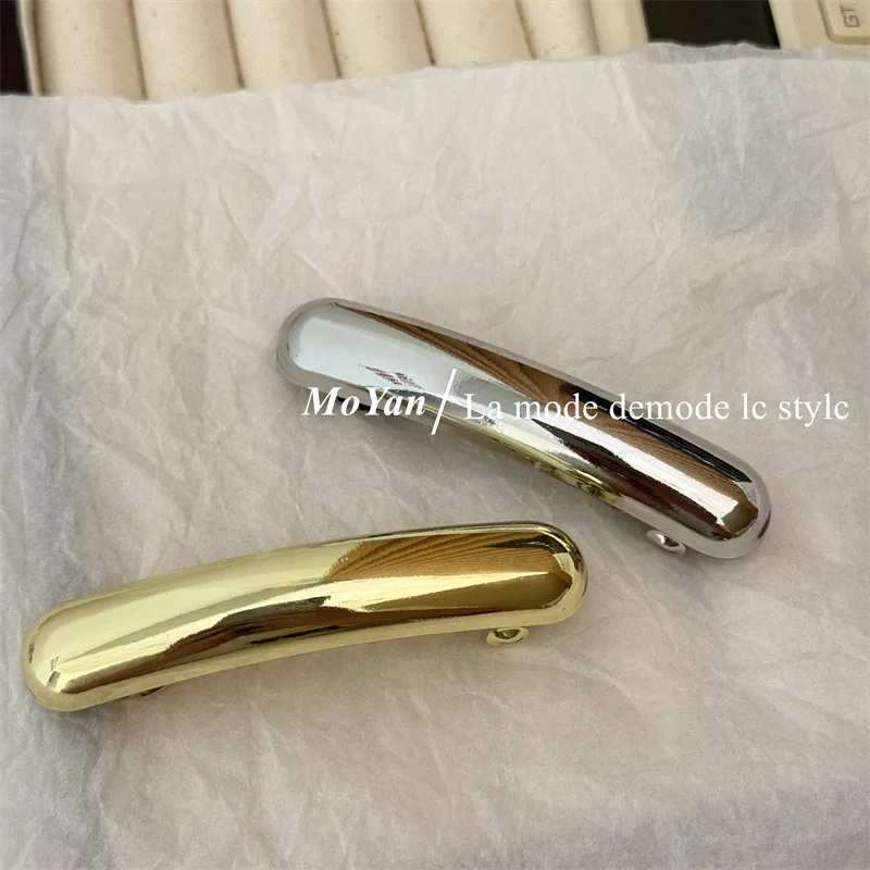 2024 Metal Irregular Double-layer Hairpin for Women Silver Golden Headband Hairclip Girls Fashion Jewelry Hair Accessories Gift