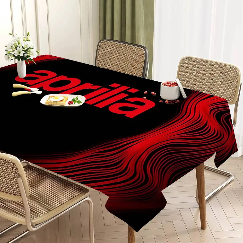 A-ApriliaS logo Rectangle Tablecloths Printed Table Cloth for Farmhouse Holiday Wedding Party Dining Table Decor