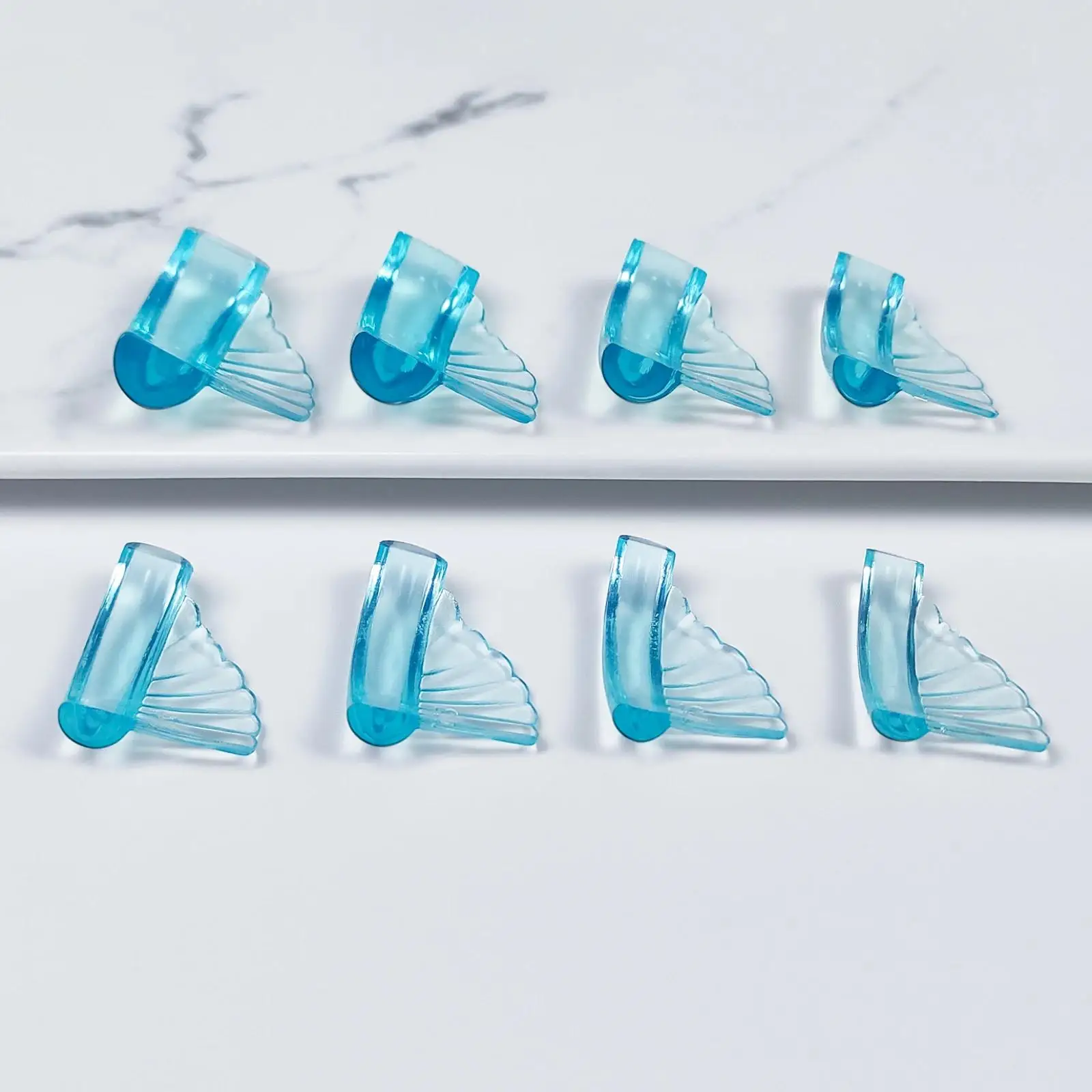 Libeauty 8 Pairs Glue Free Silicone Eyelash Perm Pads Sticky Lash Lift Shield Lifting 3D Eyelash Curler Accessories Makeup Tool