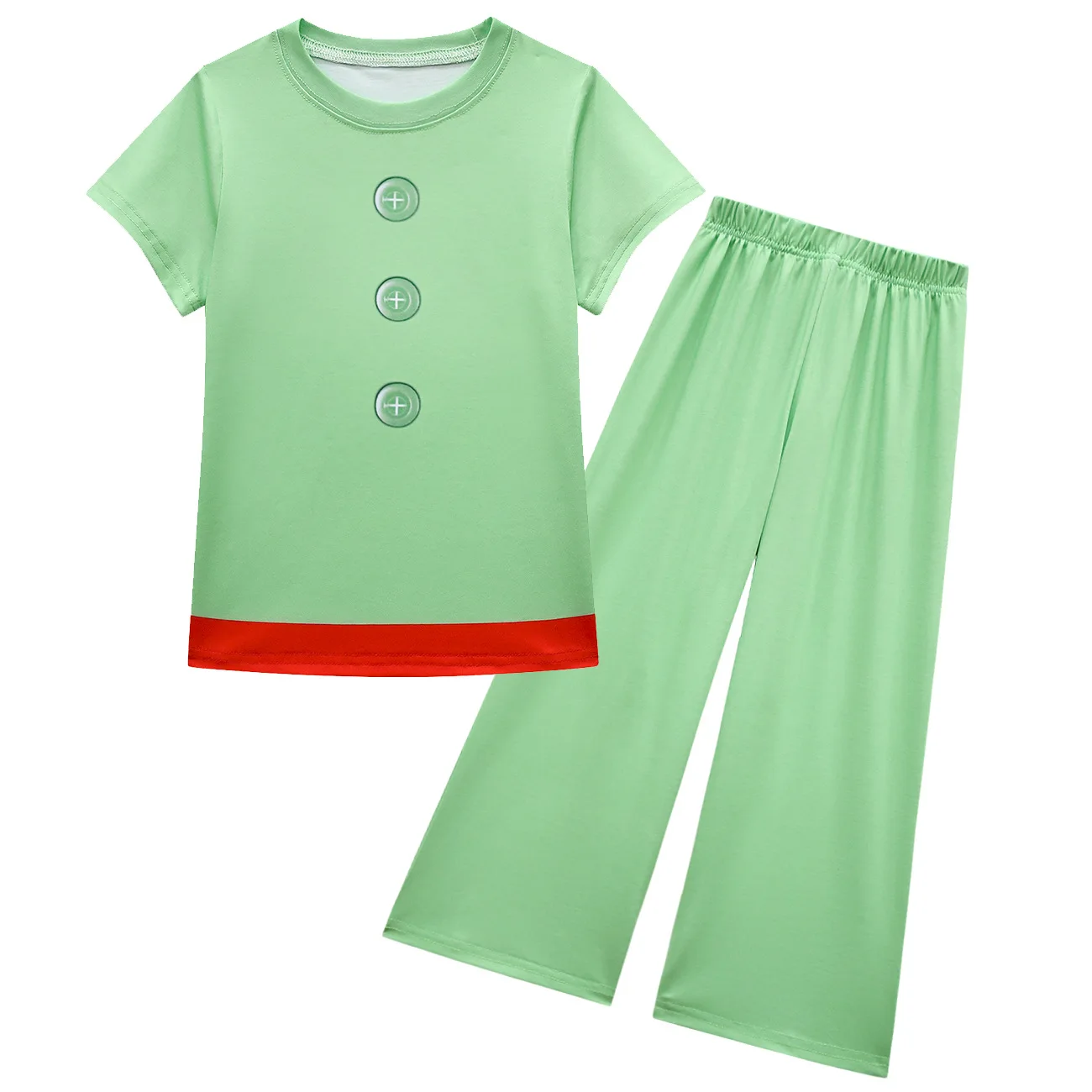 Le Petit Prince Cosplay Costume Children Halloween Jumpsuit The Little Prince Green Uniform Suit + Scarf Animated Movie Clothing