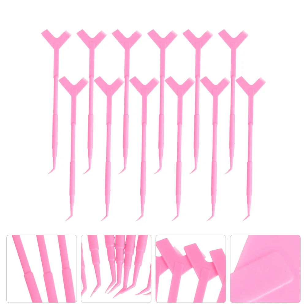 

12 Pcs Lift Tool Reusable Eyelash Perm Brush Separator Comb Beauty Supplies Long Eyelash Lift Comb Handle Comfort Grip
