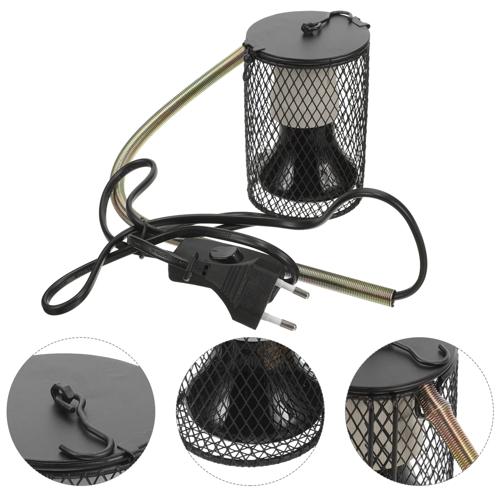 Heater Lamp Grille Reptile Replaceable Bulb Reptiles Supplies Bird Cage Metal Heating Lizards