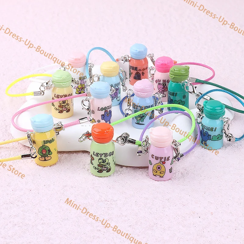 1+1 세트 두 번째 아이템에 10% 할인 15-17cm 인형 액세서리 미니 보온병 펜던트 장식 및 음료 시리즈에 적합