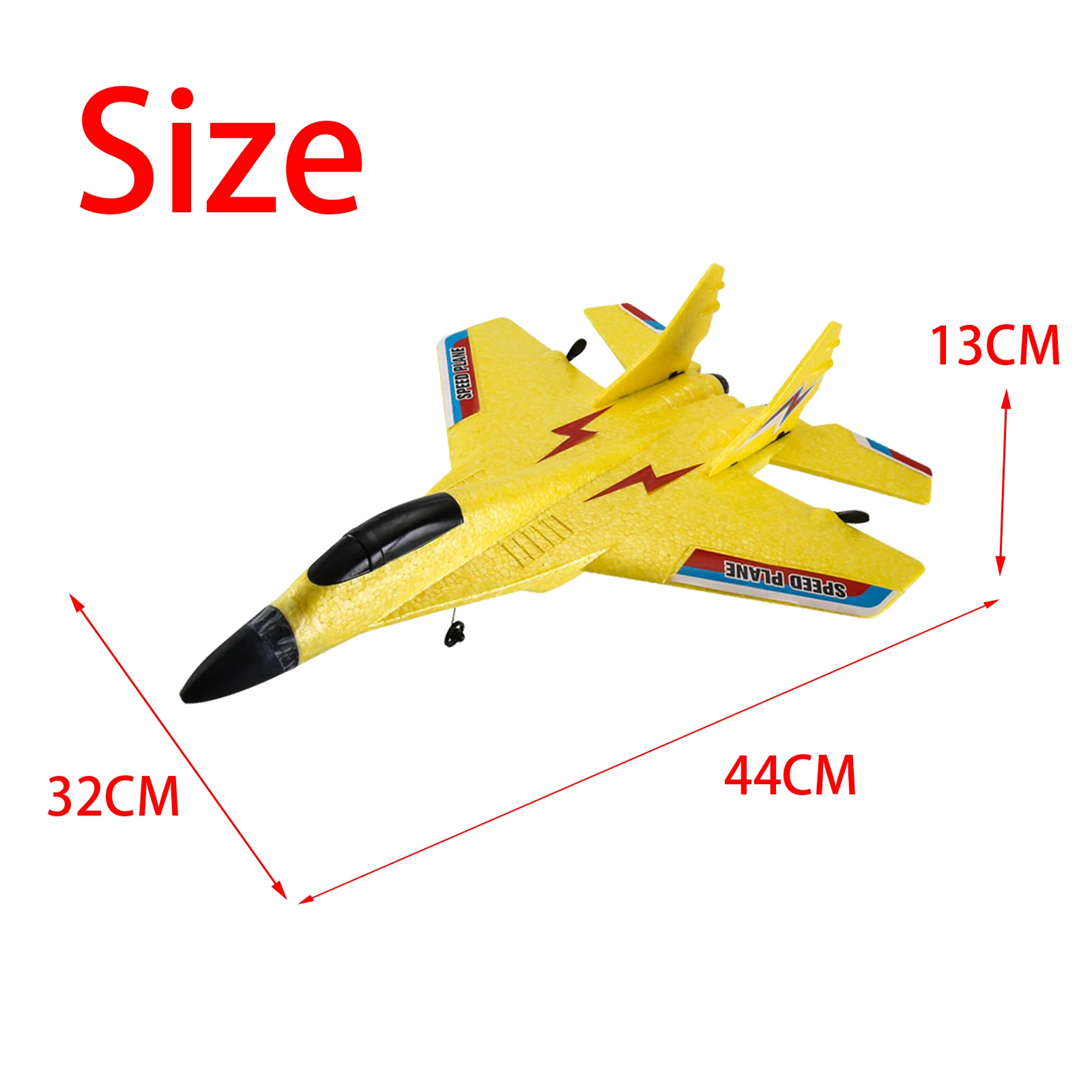 2.4G 2 Channel RC Airplane EPP Foam Remote Control Plane Mig 530 Airplane RC Fixed Wing Airplane for Adults Boys Girls Beginners