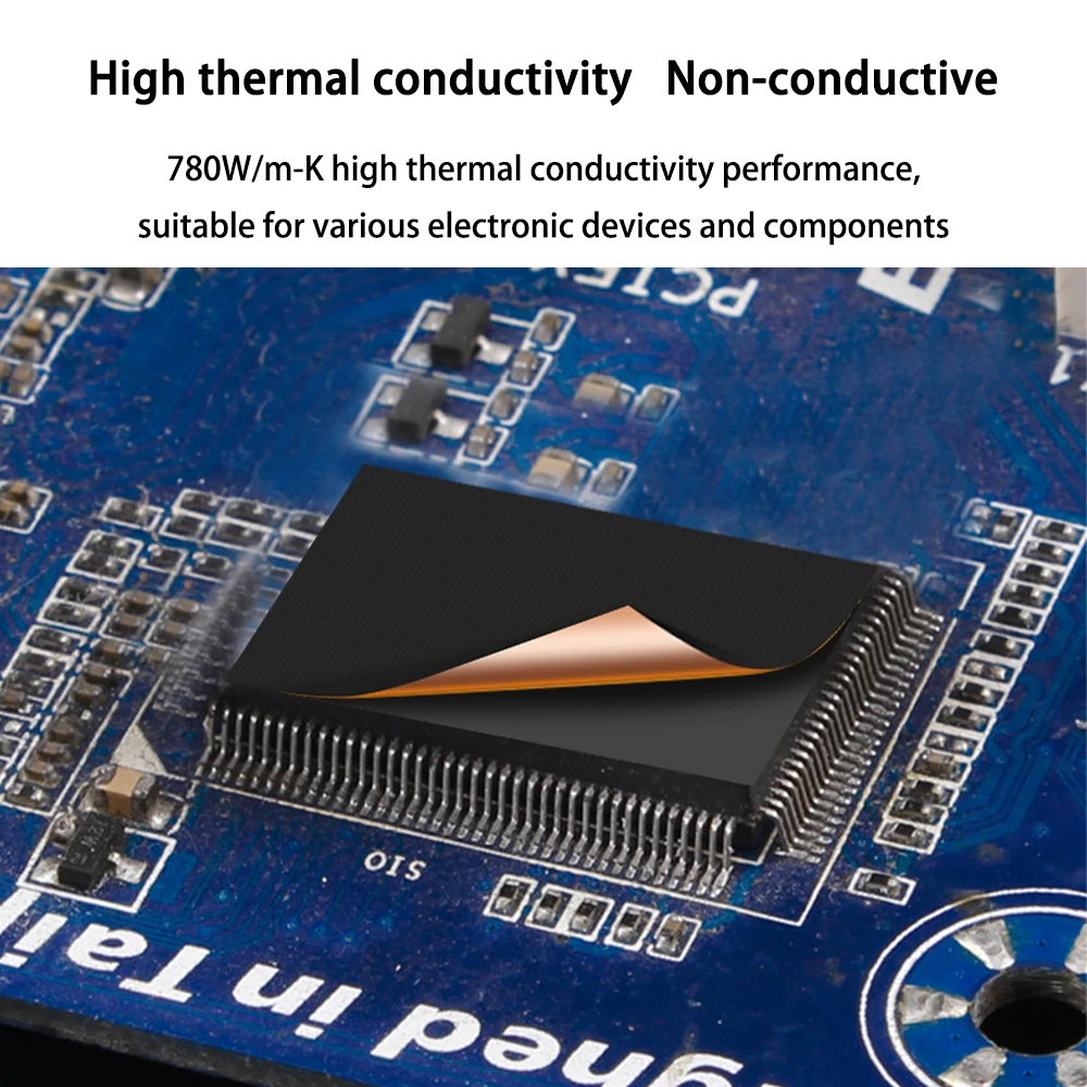 Graphene Nano-Carbon Copper Foil Heat Sink Dual-Layer High-Efficiency Heat Dissipation For DIY Computer Industrial Equipm