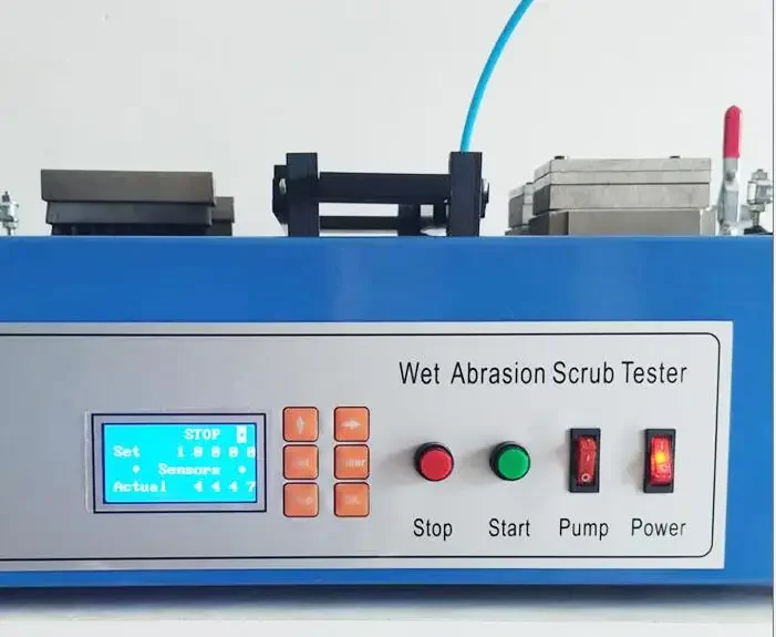 JTX-II جهاز اختبار فرك التآكل الرطب آلة اختبار قابلية الغسل لمختبر الطلاء المعماري