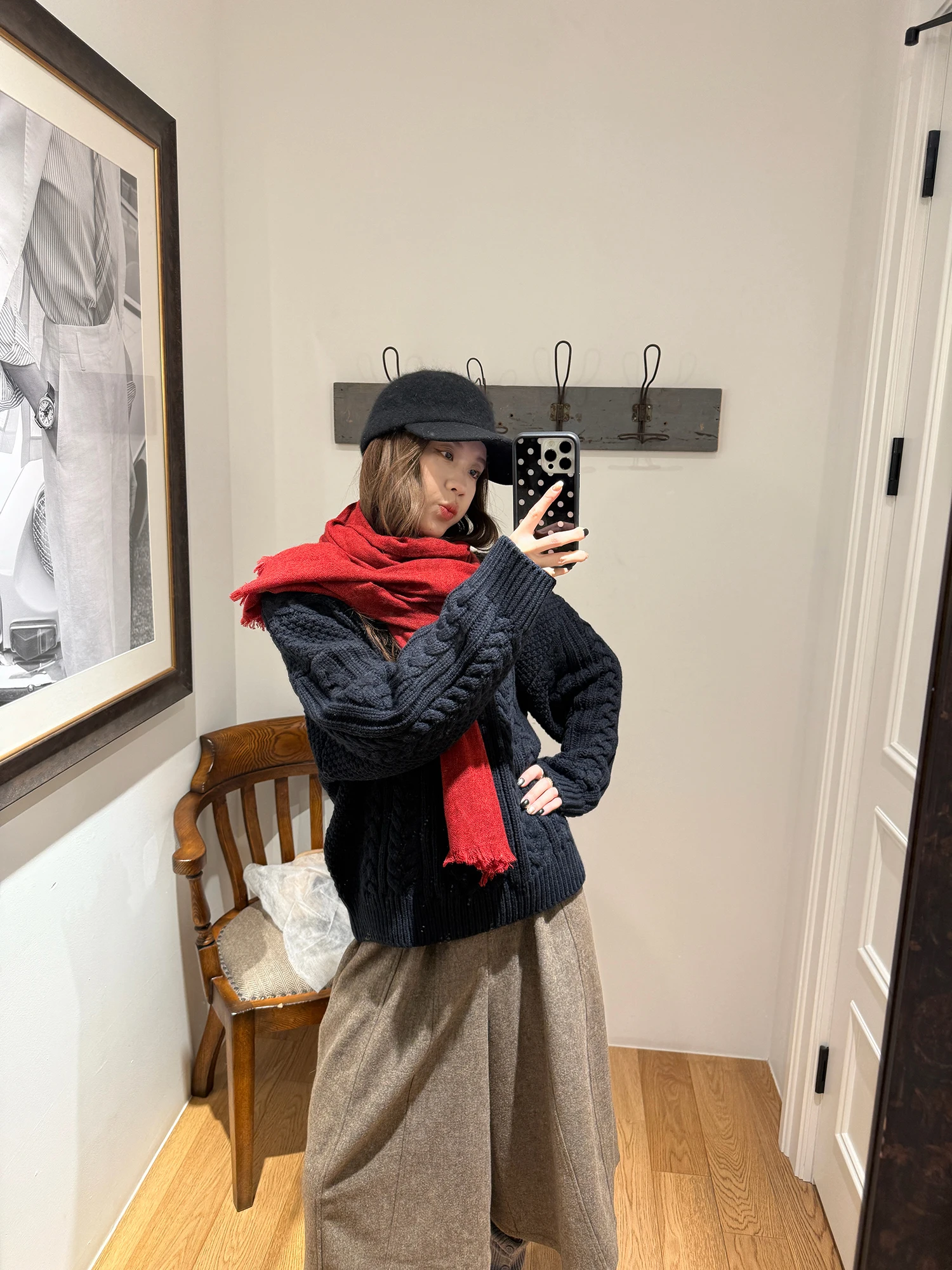 

LelyMooch Icelandic Wool Thiened Loose Knitted Lazy Sle Women's Sweater Twist Knit Sweater Comfortable Fit Long Sve Cr...