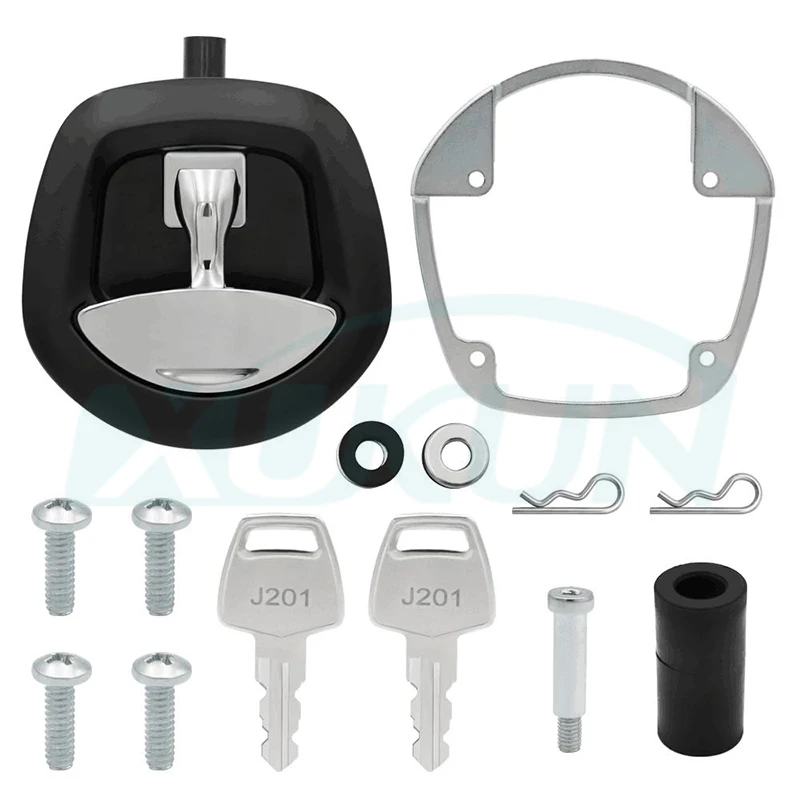 XK160 جهاز تحكم عن بعد يعمل بالطاقة، مقبض T مركزي قابل للطي، أقفال ذيل الحوت الأسود