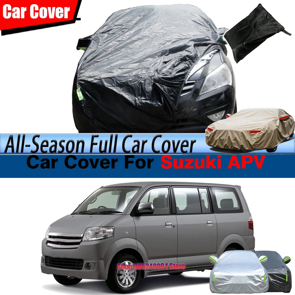 

All Weather Full Car Cover Anti UV Rain Snow Dust Fog Protection For Suzuki APV 2014-2023