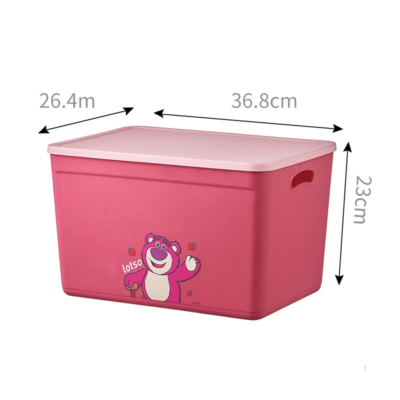 Anime Disney Mickey Mouse Storage Box Kawaii Cartoon Cute Book Sorting Children Toy Snack Folding Plastic Box Girls Gifts