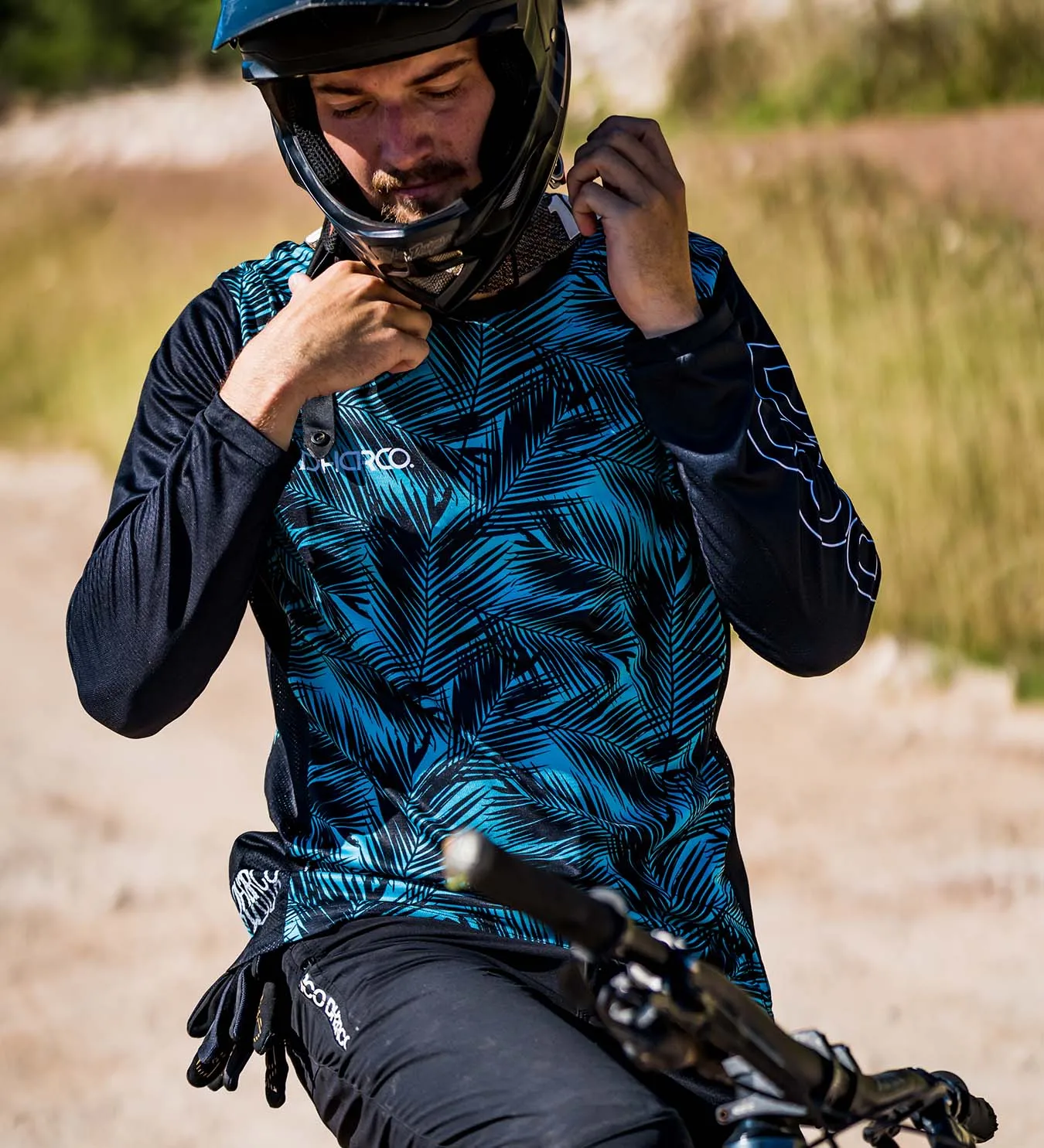 Męskie MTB Jersey Mesh szybkie suszenia tkanin rower motocrossowy Gravity Jersey Outdoor Sports Adventure Racing bluza z długim rękawem