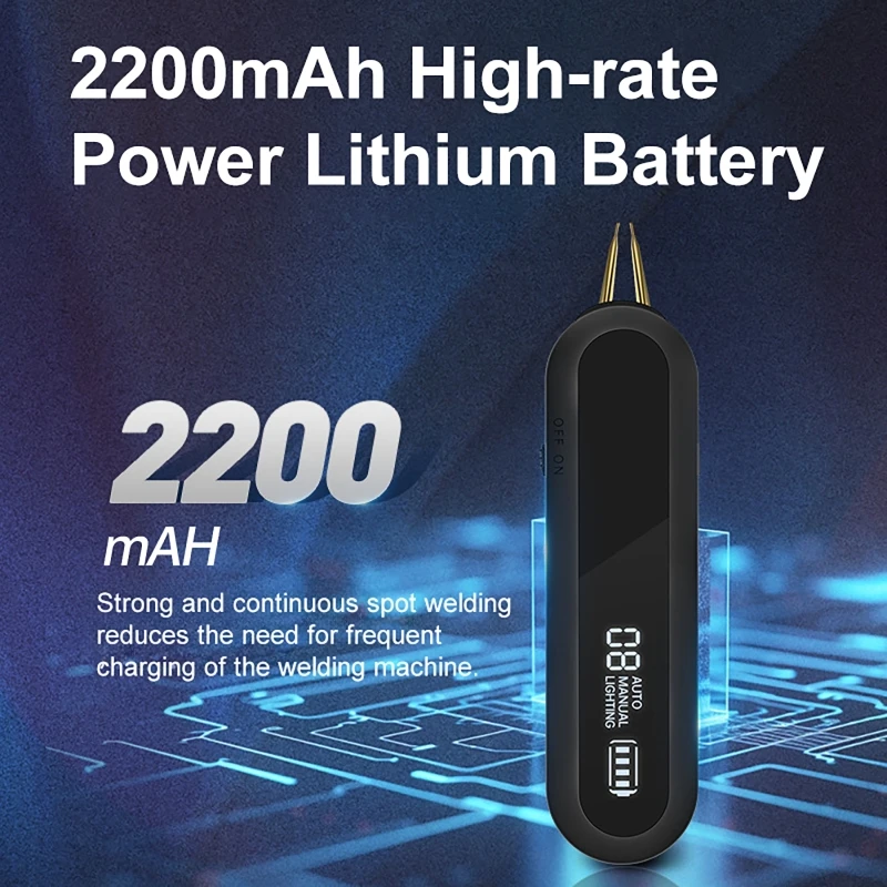 

Миниатюрный ручной аппарат для точечной сварки с LED-подсветкой, 12-уровневая регулировка мощности, портативный точечный сварочный аппарат, маленький бытовой точечный сварочный аппарат