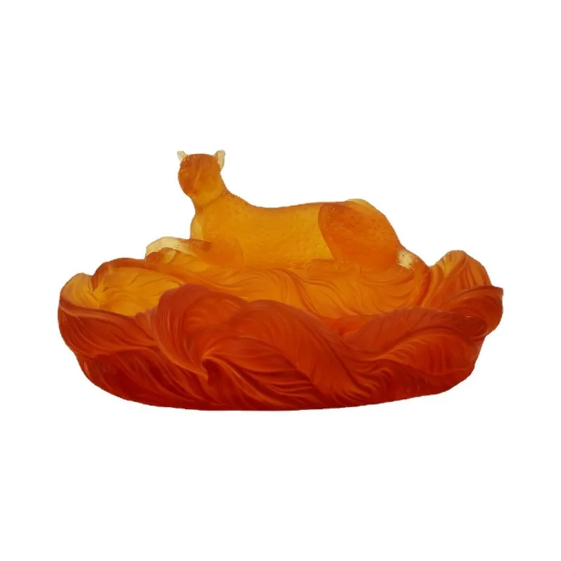 

High-end creative glazed ashtray ornament