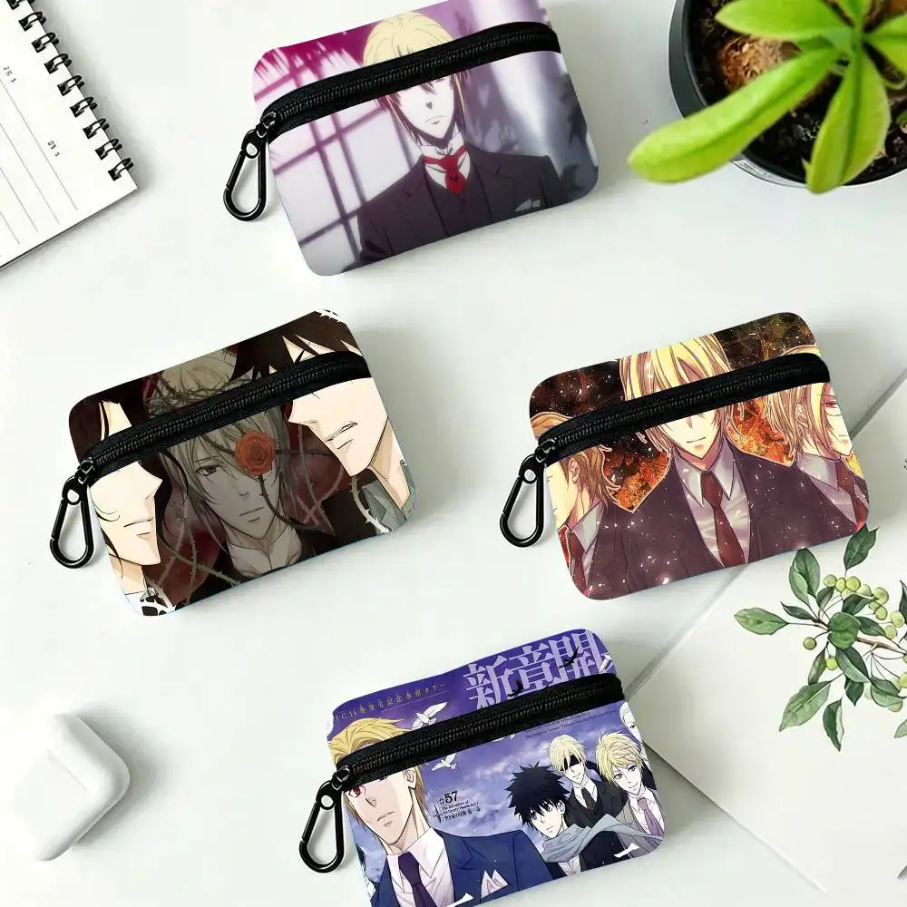 Anime M-Moriarty The Patriot Oxford Fabric Wallet With Zipper Hanging Multifunctional Bag For Credit Cards Keys Coins