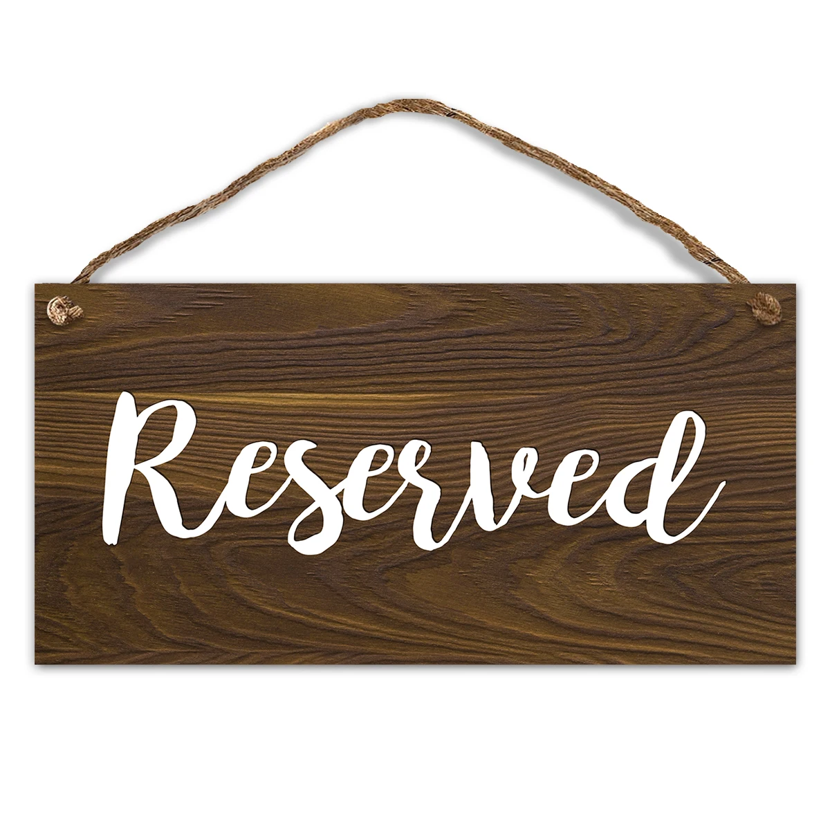 Rustic Wooden Reserved Signs for Wedding Reserved Seating Sign Wedding Decorations Hanging Reserved Ceremony Sign for Wedding