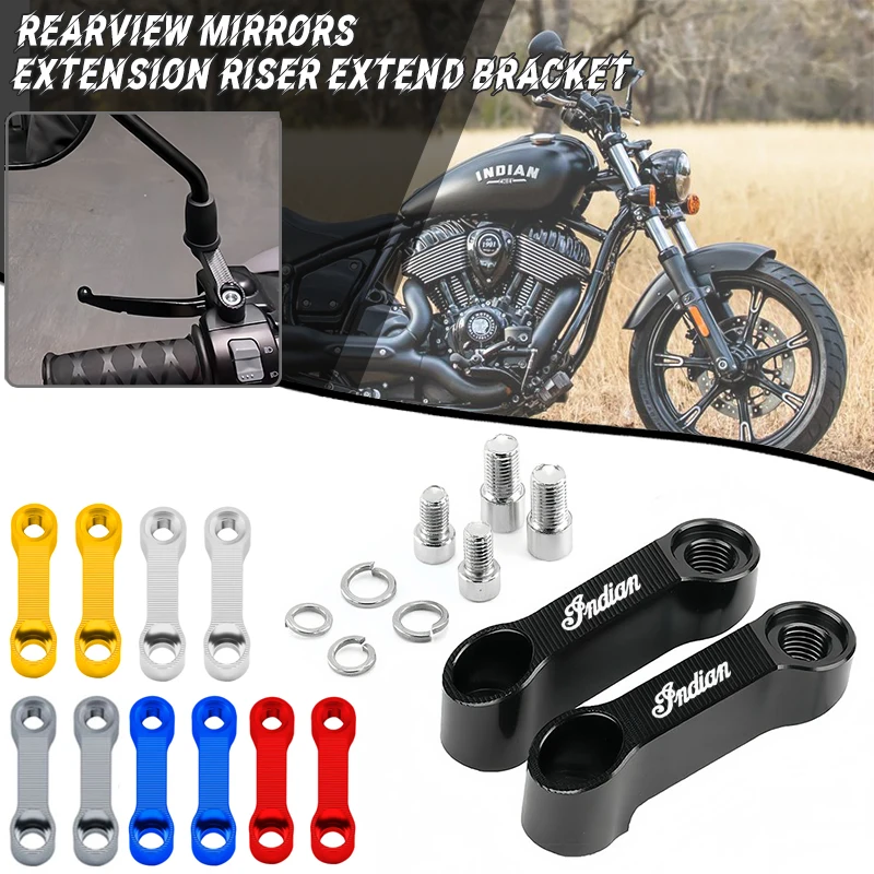 

Для Indian FTR 1200 S FTR 1200 Carbon/Rally Chief винтажные зеркала заднего вида Scout удлинитель подъемный адаптер аксессуары