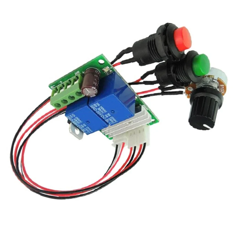 DC 6V 12V 24V Motor Driver with Forward Reverse Control Buttons 21kHz For PWM Frequency and Three-Digit LED Duty Indicator