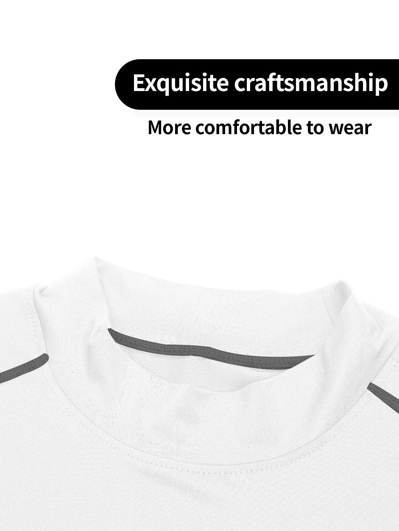 تي شيرت ضيق مضغوط للرجال، ملابس رياضية كاجوال بأكمام طويلة، تدريب في صالة الألعاب الرياضية في الشوارع، مسامي ومريح #3