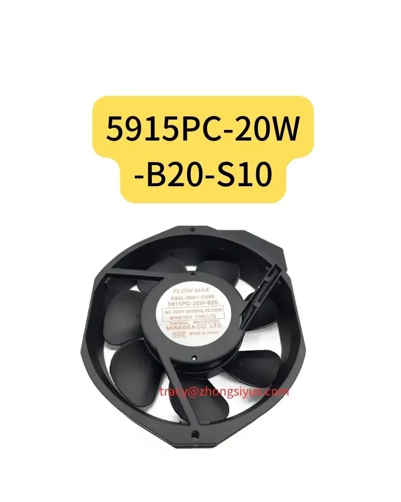 

New 5915PC-20W-B20-S10 metal fan heat sink AC200V NMB 172*150*38 high temperature resistant imported fan