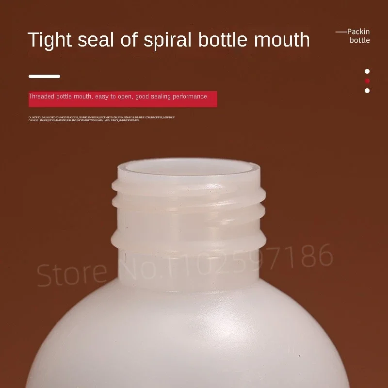 Bottiglia d'acqua in plastica da 10 ~ 1000ml con scala di campionamento semitrasparente PE graduato confezione di solventi liquidi a bocca piccola all'ingrosso