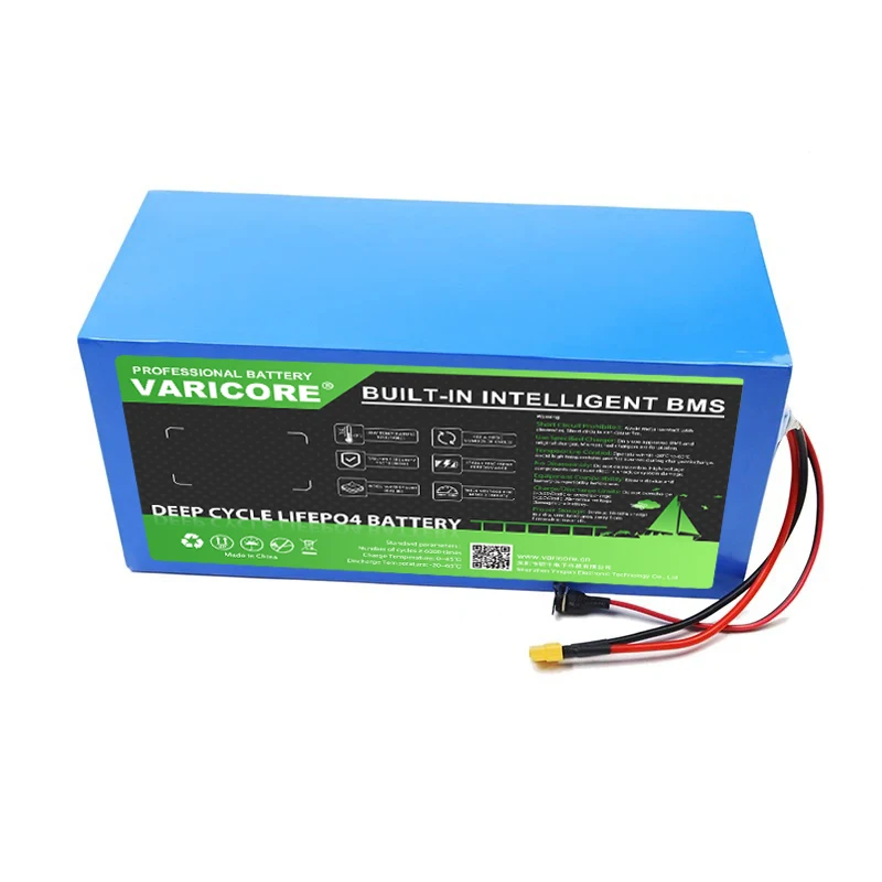 VariCore 60V 30ah 20S2P LiFePo4 Battery Pack 32140 Built in BMS 0-3200W Motor High Power Lithium Iron Phosphate Battery