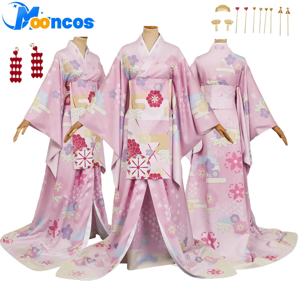 

Fantasy Angel Cosplay Dust Costume Cartoon Anime Hell Hotel Women Roleplay Kimono Dress Earrings Halloween Carnival Party Suit