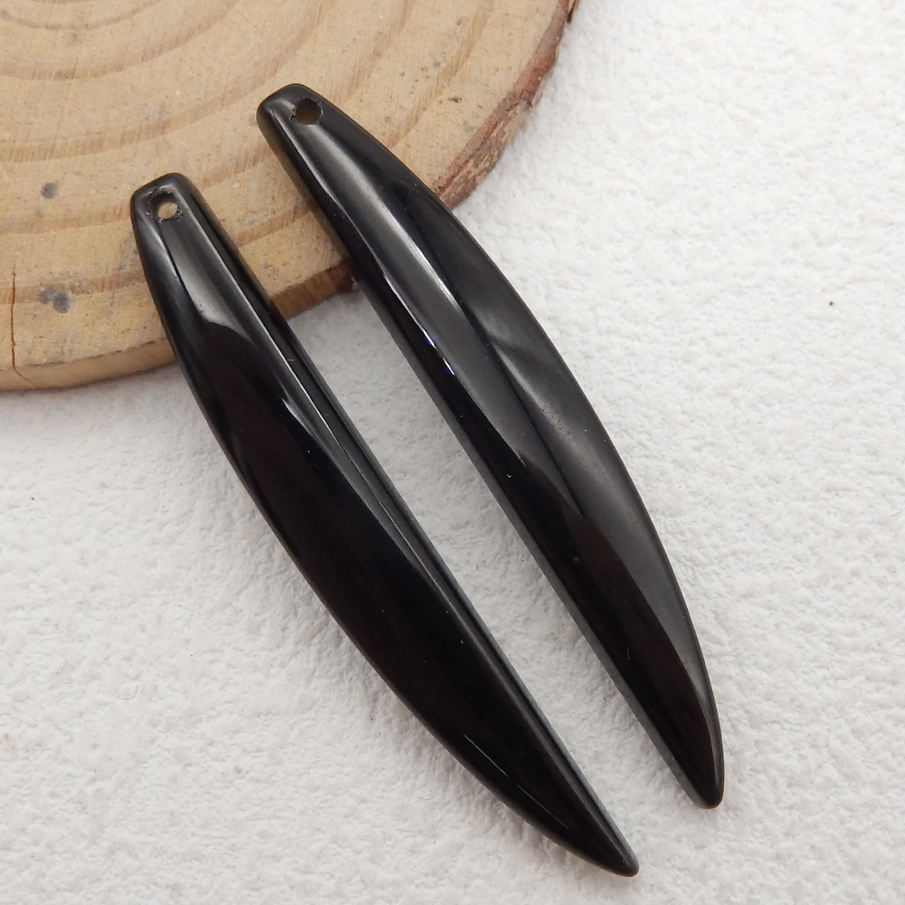 Natural Obsidian Earring  Design Drill Accessory Fashion Woman Beads Semi-precious Stones Jewelry