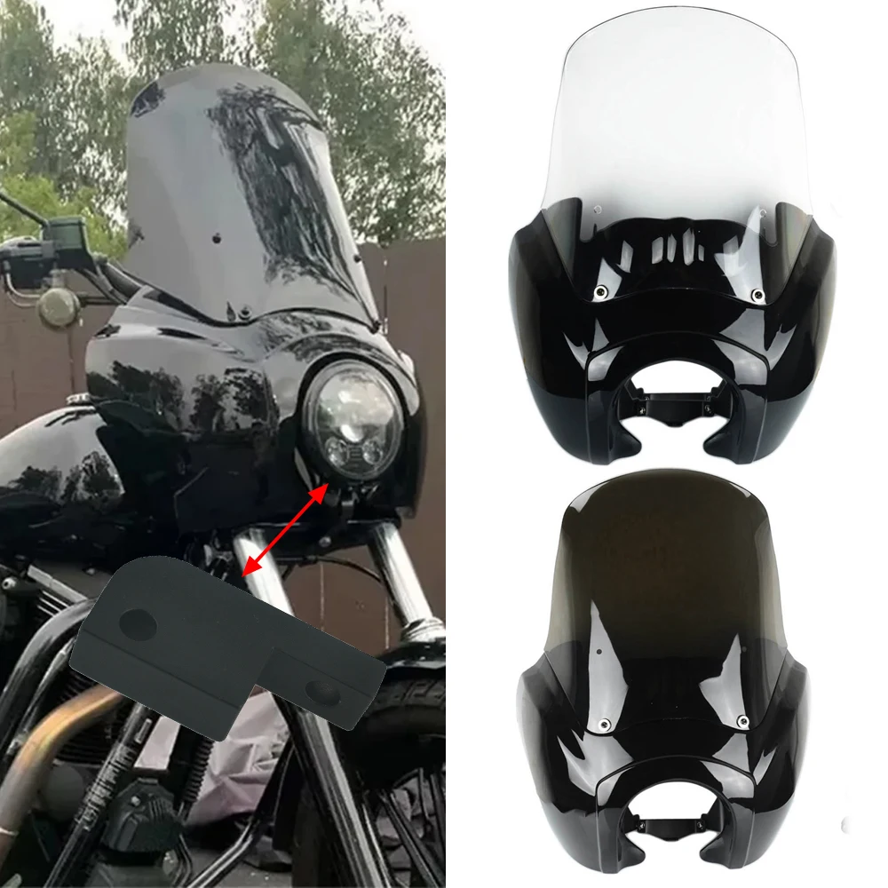 الجبهة الداكنة الدخان كلير CBC كالي TSport هدية لنمط نادي الدراجة النارية ل هارلي دينا ستريت بوب T-Sport FXR