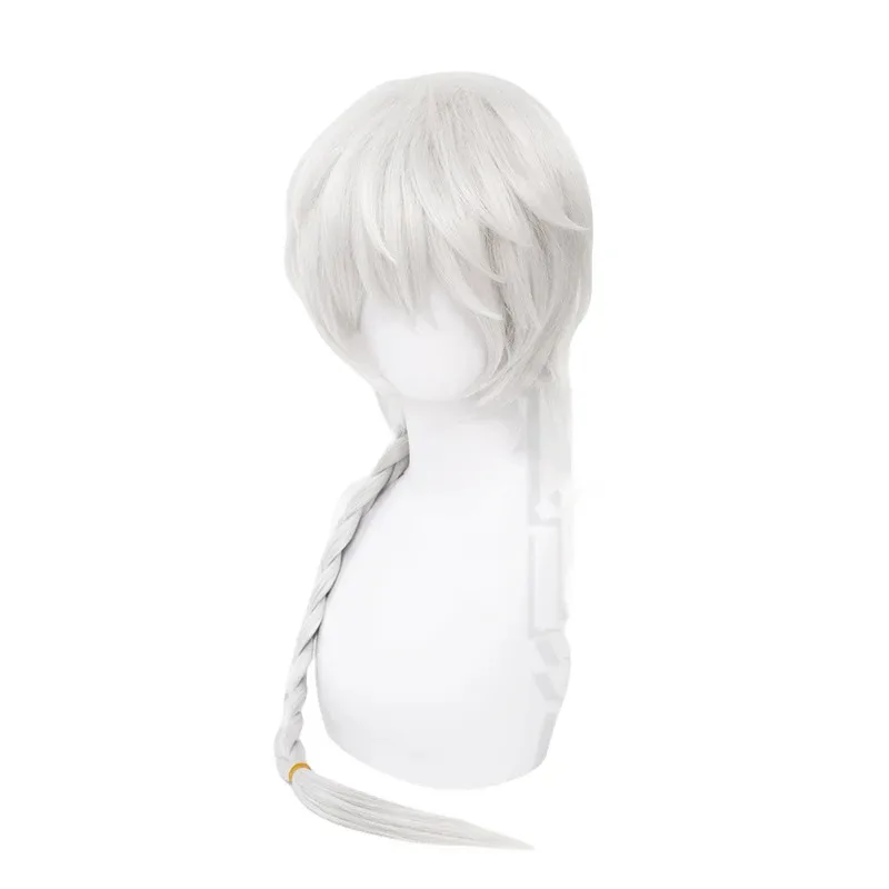 qq34Anime Gogol Cos 90CM White Gradient Long Heat Resistant Synthetic Hair Halloween Party Cosplay Wigs+Wig Cap view 3