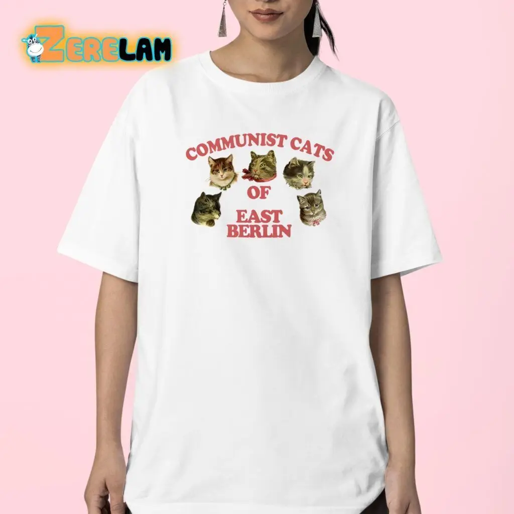 NEW Communist Cats Of East Berlin, Best Gifts Shirt Vintage Trending S-5XL