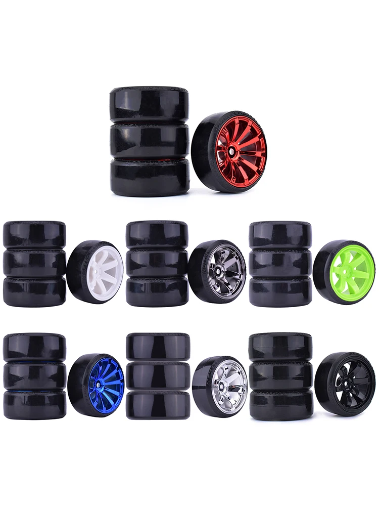 Pneus pour voiture de course sur route HPI HSP 1:10 RC, roues hexagonales de 12mm, 4 pièces