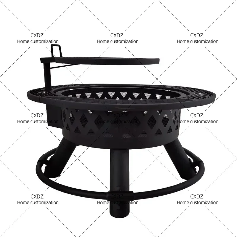 XX Factory Direct Sales Multifunctional Fire Pit Cooking Dry Firewood Anticorrosive Wood Burning Fire Pit With Fire Poker