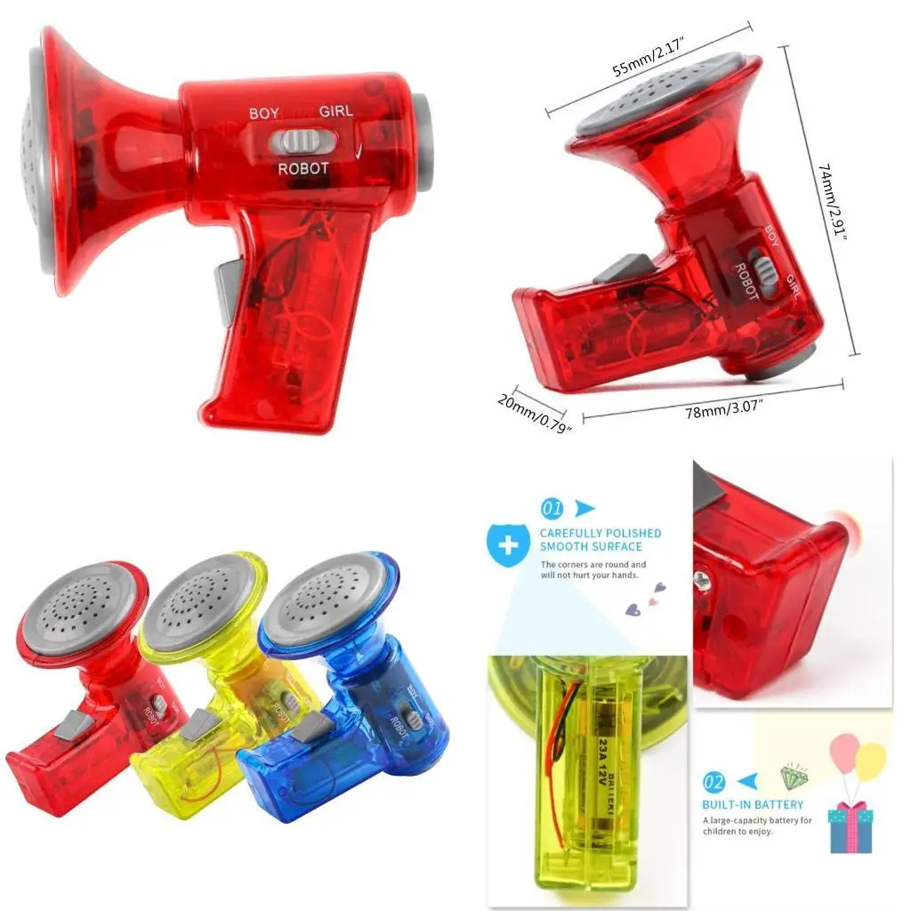 

31BA Safe & Non toxic Voice Changer Cultivate Children's Vocalization Voice Changer for Ideal Gift Toy for Kids Children Adu